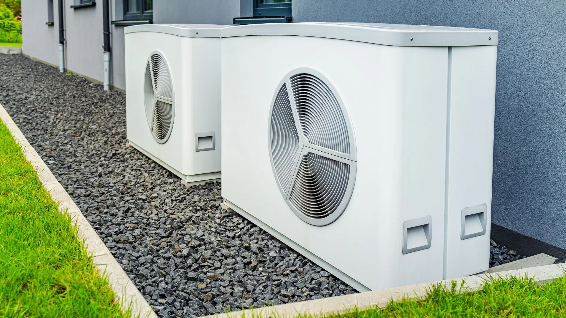 hvac systems on the side of a building
