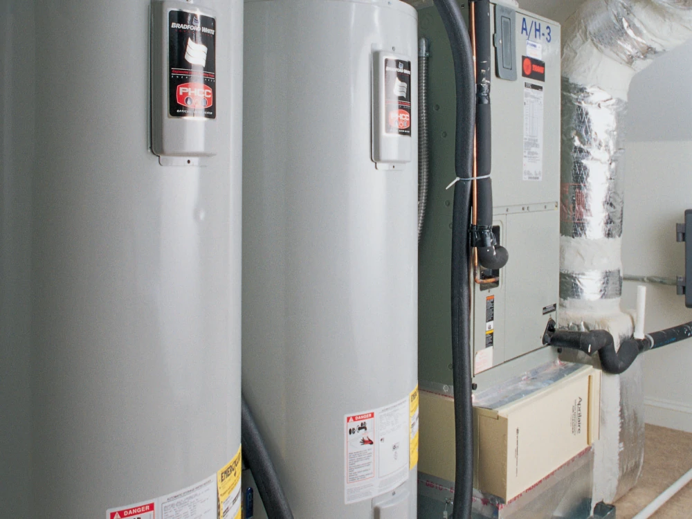 Professional HVAC and heating equipment setup in a residential mechanical room for furnace repair elk grove ca.
